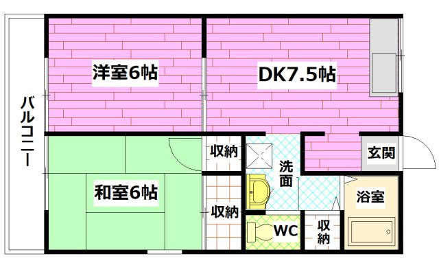 アーバン浅井 A棟の間取り