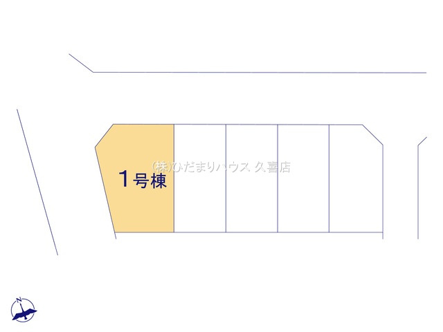 加須市三俣1丁目　新築一戸建て　01　リーブルガーデンの区画図|全5区画