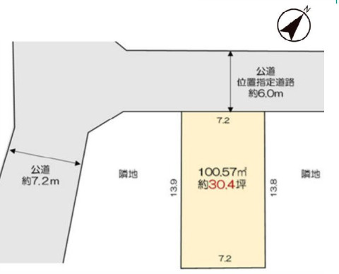  川越市南田島　中古戸建の区画図
