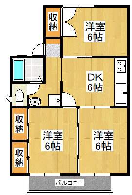 サニーハウスの間取り