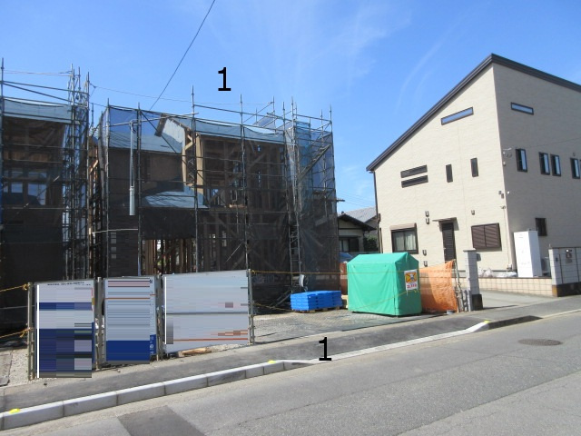 新築戸建　深谷市上柴町西1-16-10（全4棟）の前面道路含む現地写真