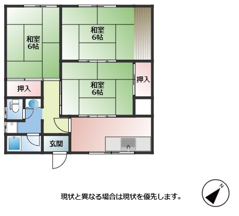 【間取り】 | コーポ八橋