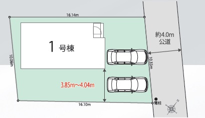 瑞穂町箱根ヶ崎　新築戸建全1棟の区画図
