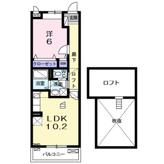 【間取り】 | Ｒｉｒｉａ　Ⅶ６