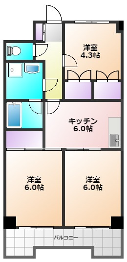 ＪＵＮ谷戸ハイツの間取り