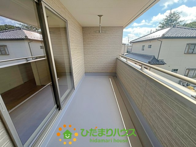 加須市三俣1丁目　新築一戸建て　03　リーブルガーデンのバルコニー