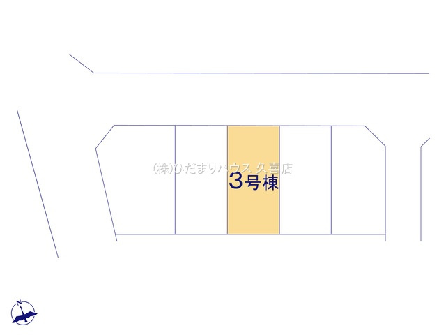 加須市三俣1丁目　新築一戸建て　03　リーブルガーデンの区画図|全5区画