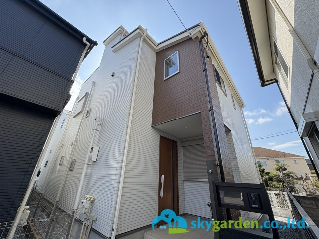 茅ヶ崎市松が丘2丁目　新築戸建　全3棟2号棟の外観|外はこのようになっています