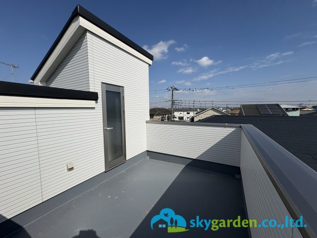 茅ヶ崎市松が丘2丁目　新築戸建　全3棟2号棟のバルコニー|屋上　花火大会も楽しみです