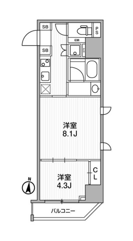 ラヴィエール錦糸公園の間取り