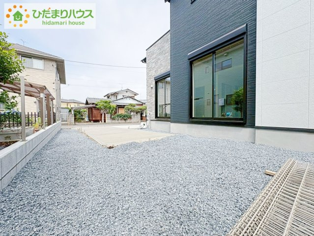 ひたちなか市東大島1期　新築戸建の庭|お庭付物件になります！お庭遊びや、プールなどお子様も大喜び(^^)