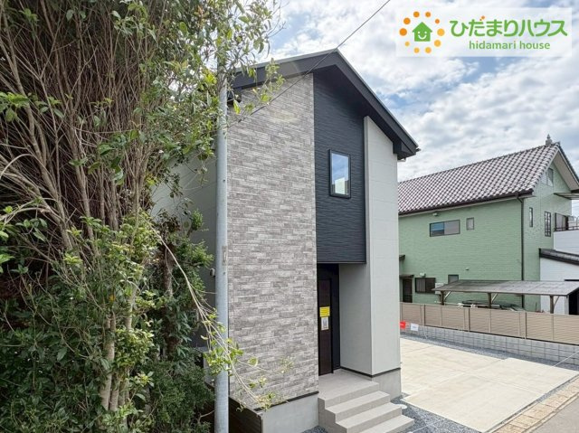 ひたちなか市東大島1期　新築戸建の外観|スタイリッシュな外観です(^^)/