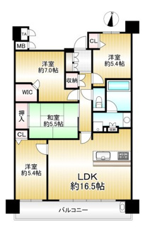 【間取り】 | ローレルコートエスタ鹿山 | 間取図　※図面と現況が異なる場合は現況優先といたします。
