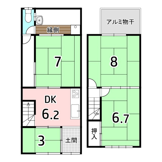 【間取り】 | 中京区壬生下溝町