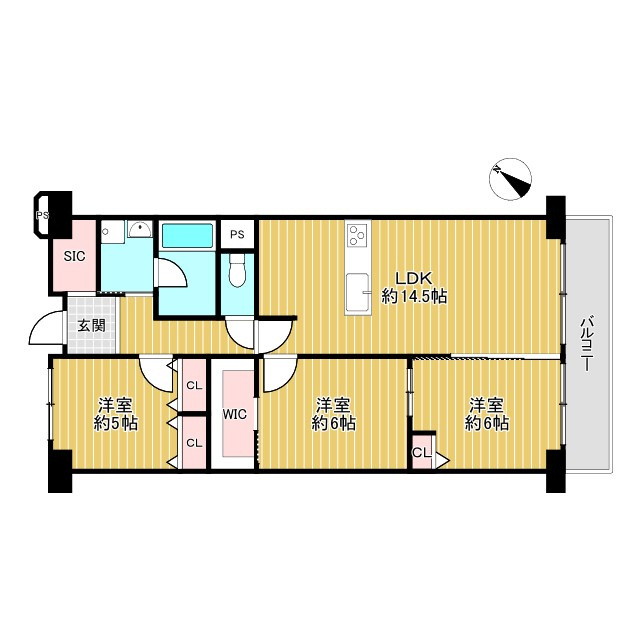 サニーコーポ守口の間取り