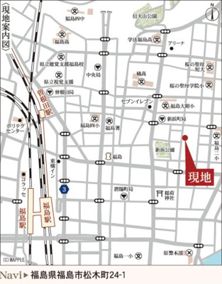 【地図】 | Livele Garden.S　松木町第２　１号棟 | ★内覧予約でブランド米2kg★