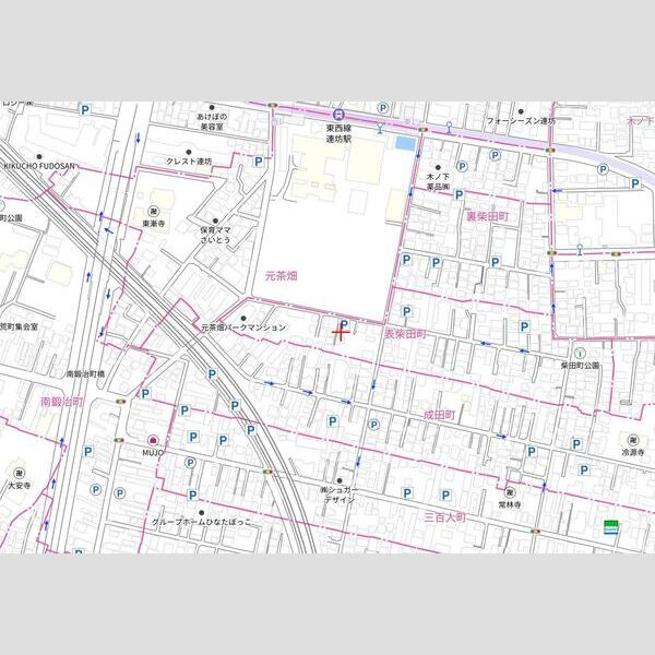 ウェルスビスタ連坊の地図