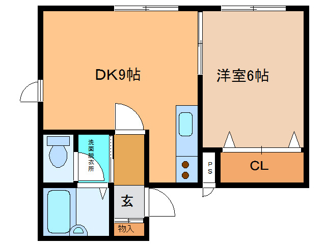 リバティカツヒラの間取り