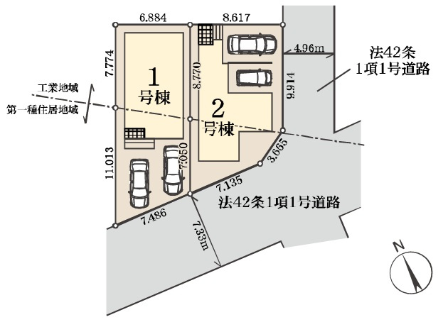 千葉市若葉区愛生町第2の区画図