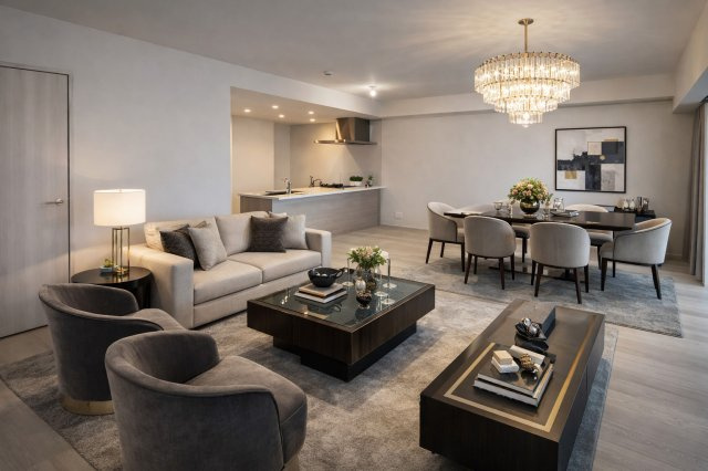 【民泊可能】ブランシエラ那覇開南プレミストのロビー|CG画像になります。