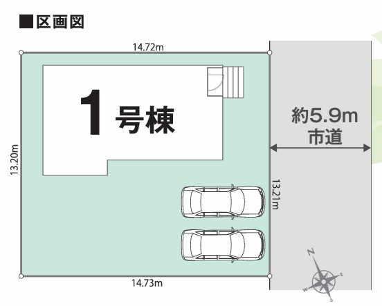千葉市花見川区こてはし台2丁目24-1期の区画図