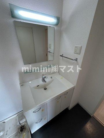 クレオキタホリエの洗面所