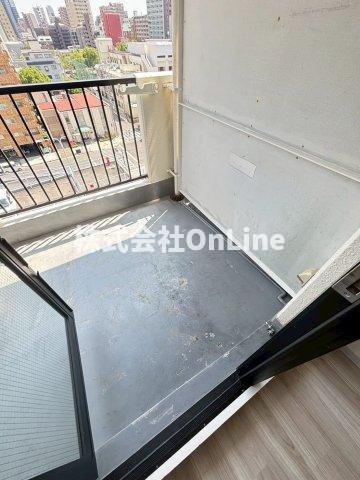 パークサイド上本町駅前のバルコニー