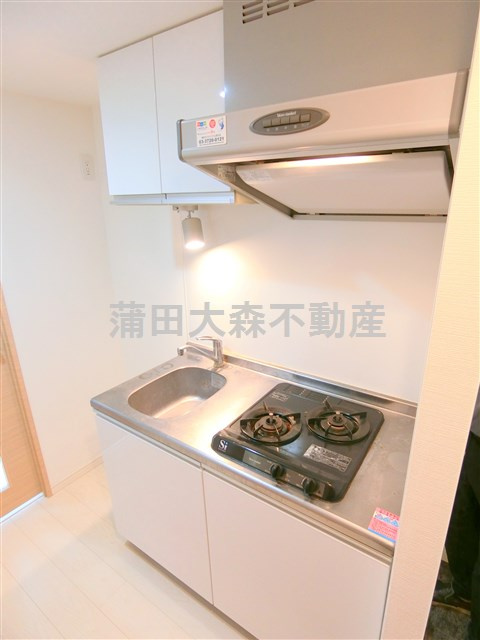 スカイコートパレス蒲田のキッチン|2口ガスシステムキッチン