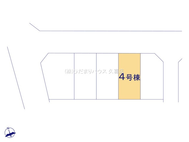 加須市三俣1丁目　新築一戸建て　04　リーブルガーデンの区画図|全5区画