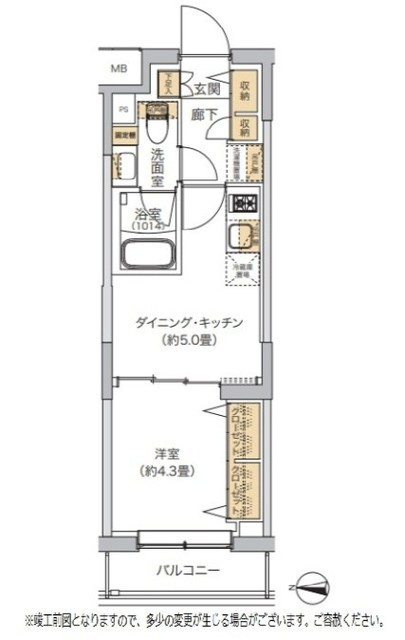 リビオメゾン湯島の間取り