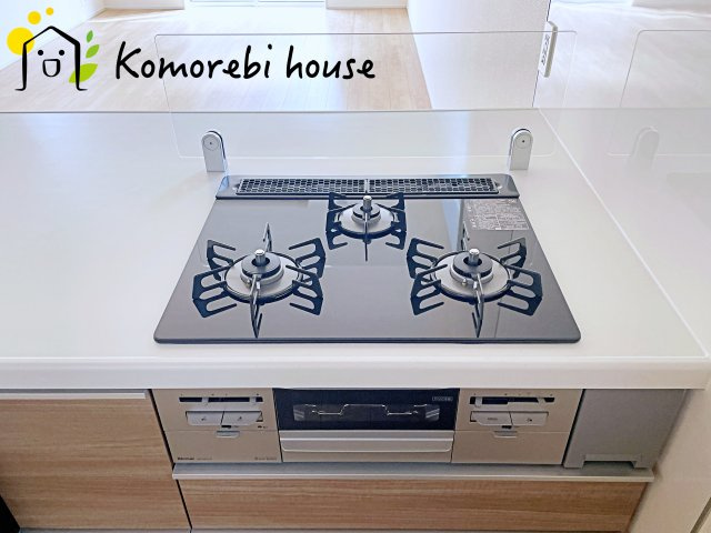 さいたま市北区大成町４丁目　新築一戸建て　ブルーミングガーデン　01のキッチン|コンパクトなキッチンで掃除もラクラク