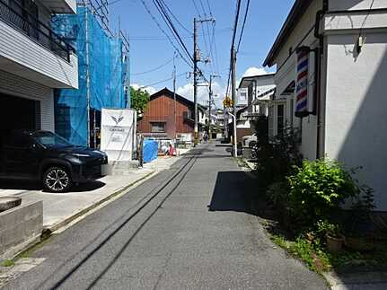 広島市南区日宇那町の前面道路含む現地写真