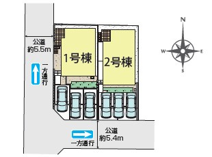 【区画図】 | 小田原市小竹　新築戸建て　全2棟