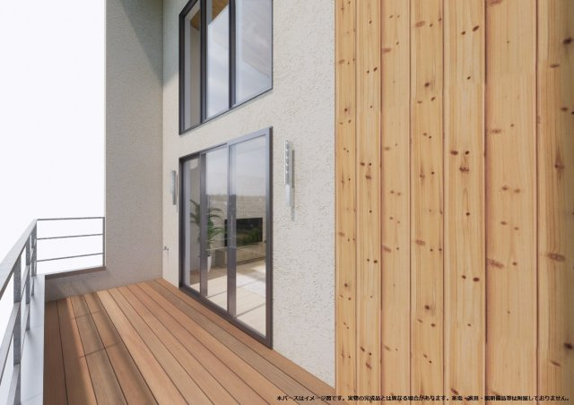 GREEN LIFE HOUSE 逗子・久木のバルコニー