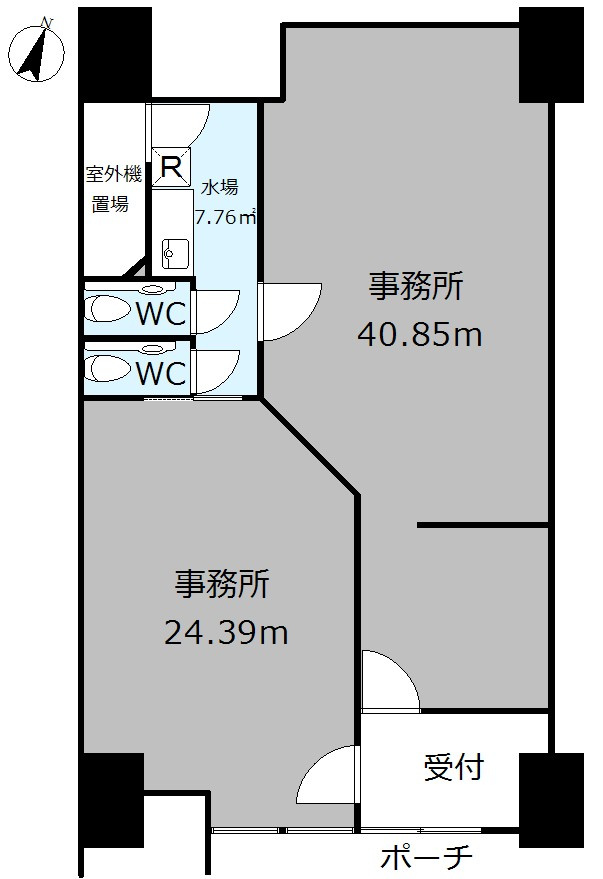 ハイムグランデ東松山店舗事務所の間取り