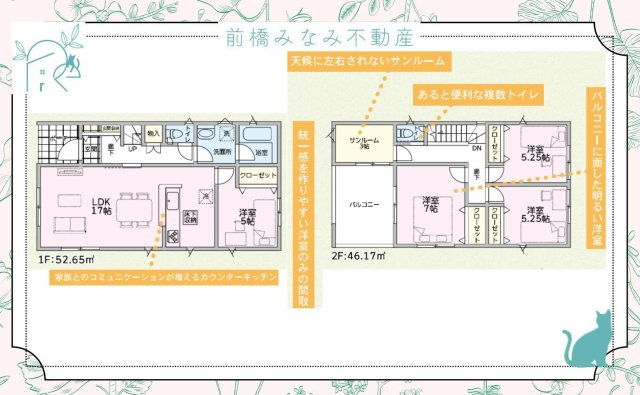【新築】太田市新田大根町第2　３号棟(全４棟)　クレイドルガーデン　新築建売分譲の間取り