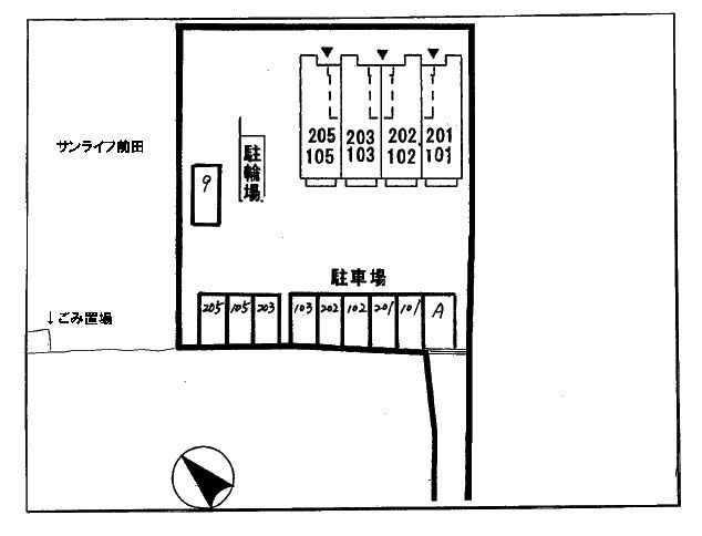 エレガンス前田　　　刈谷市の賃貸ならクラスホーム刈谷店の駐車場