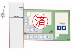【区画図】 | 緑溢れる玉川上水緑道至近！立川市砂川町6丁目　新築戸建【全2棟】
