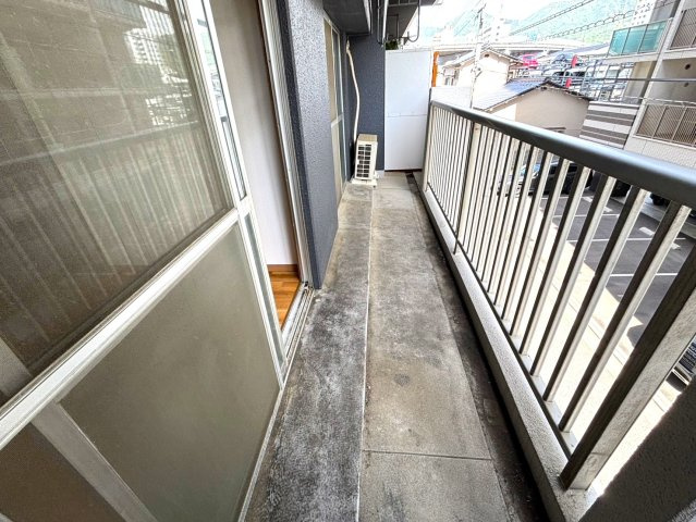 グリーンハイム海田のバルコニー