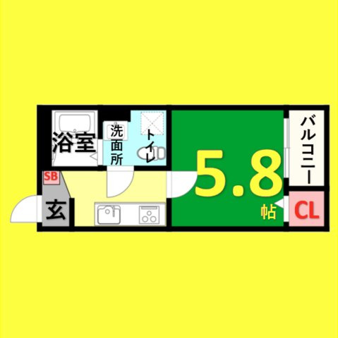 A-FLAT　名古屋市賃貸　仲介手数料無料の間取り