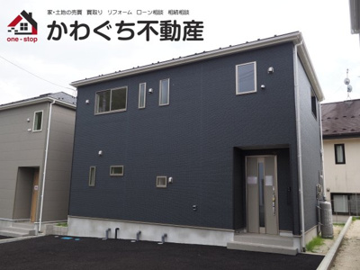 【外観】 | Cradle garden　二本松市郭内第５　４号棟 | ★内覧予約でブランド米2kg★　いつでも見学OKです！