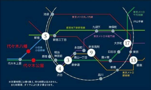 プラウドフラット代々木八幡の地図