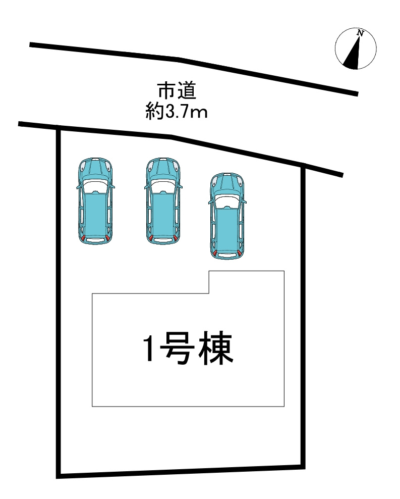 常滑市瀬木町3丁目　全1棟の区画図|全1区画分譲地♪