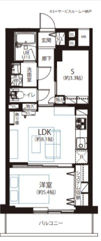 ハイネス阿佐谷603の間取り