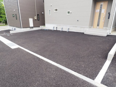 【駐車場】 | Cradle garden　二本松市郭内第５　５号棟 | ★内覧予約でブランド米2kg★