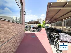 ◆ライオンズマンション矢田川橋緑地ウエスト◆ペット可物件！の駐輪場|駐輪場は屋根付きです。