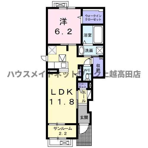 アベニールⅠの間取り|間取図