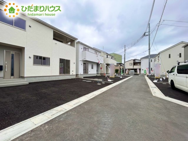 上尾市領家第2　新築戸建　クレイドル08の前面道路含む現地写真