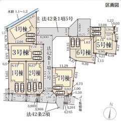 リーブルガーデン奈良菅原町7期の区画図