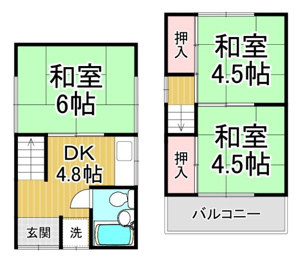 中野町戸建の間取り